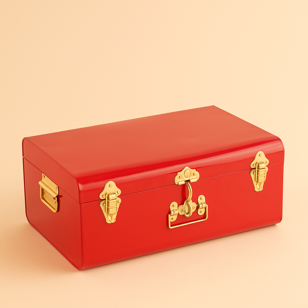 Classy Red Trunk Box