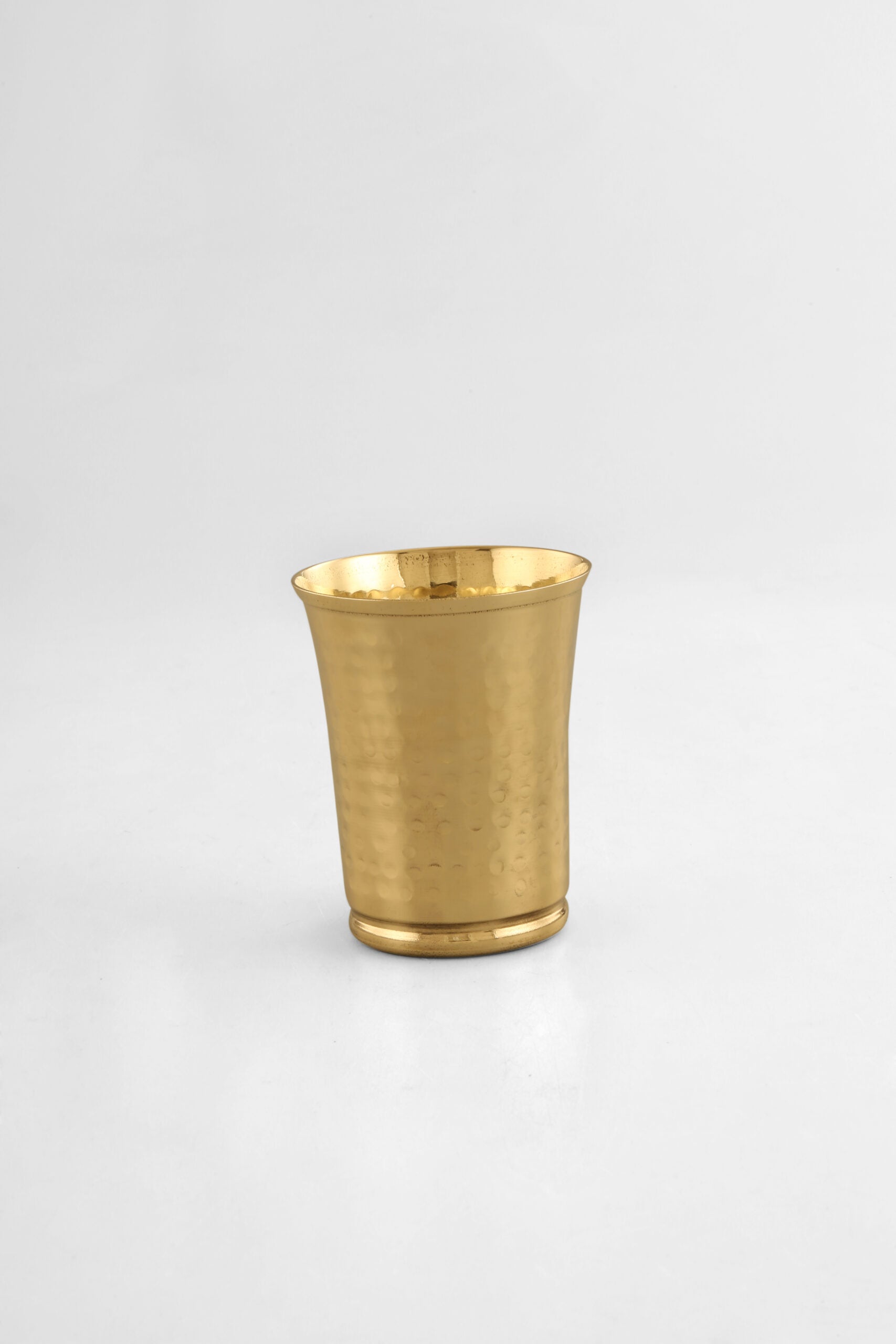 Pari Hammered Brass Glass