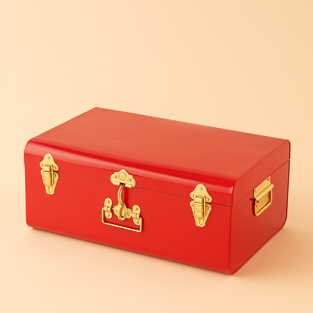 Classy Red Trunk Box