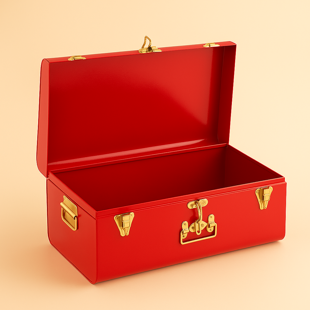 Classy Red Trunk Box