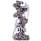 Men Sitting on Ball Showpiece for Home Decor Showpiece, Atlas Sculpture for Office Table Décor multicolour