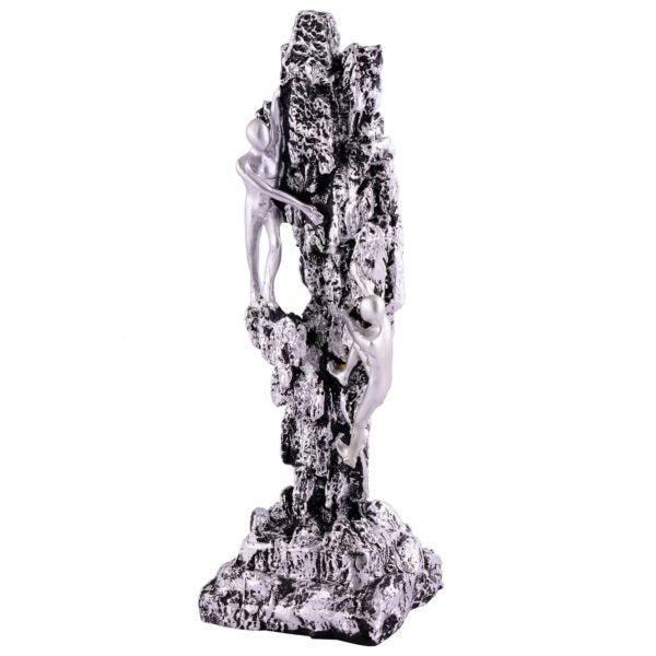 Men Sitting on Ball Showpiece for Home Decor Showpiece, Atlas Sculpture for Office Table Décor multicolour