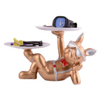 Cool Dog Showpiece with Plate for Home Dcor Item | Kitchen,Bedroom,Office,Dinning Table Decorative Item