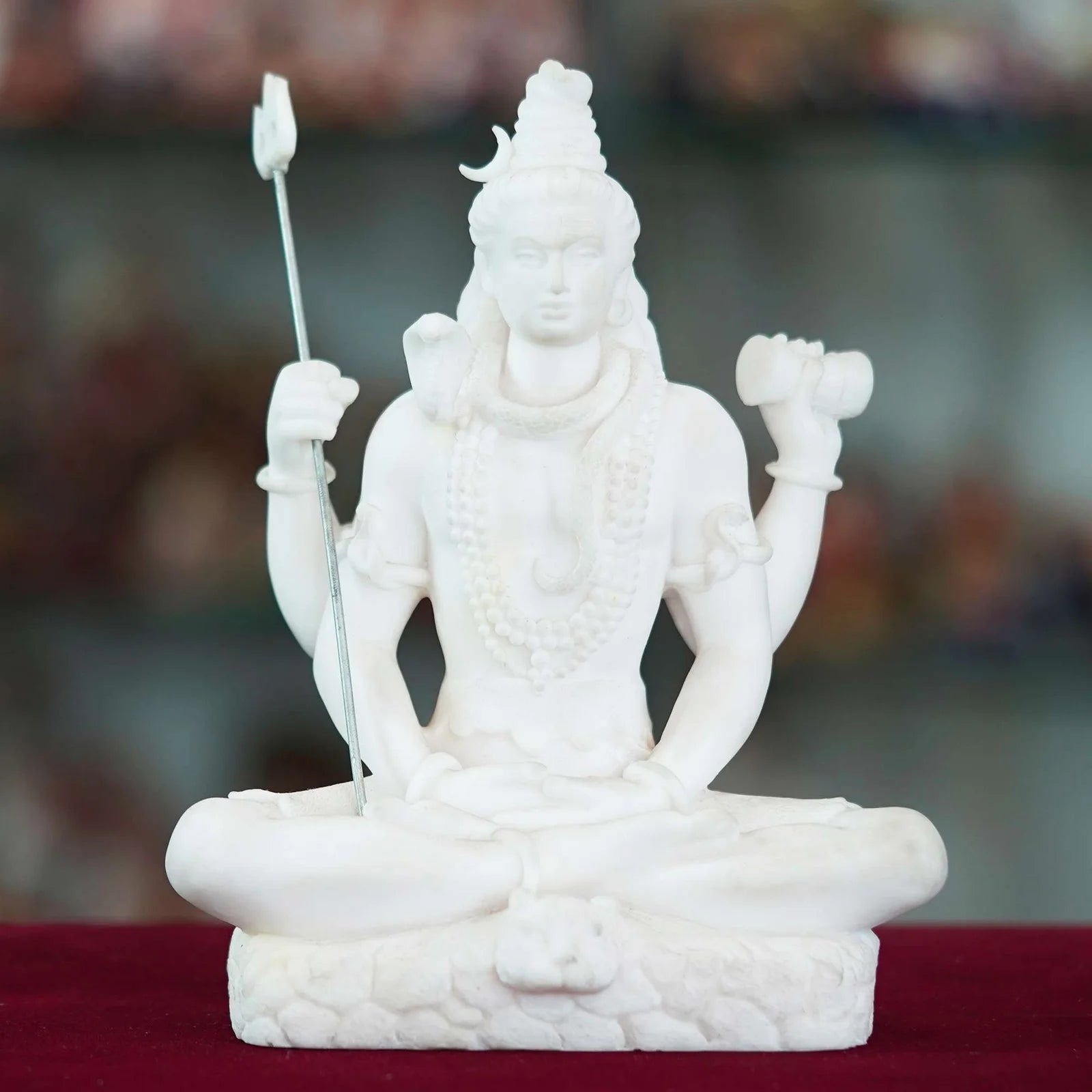 Marble Handmade Radha Krishna Ji Idol For Home Décor Handcrafted Showpiece For Table Décor(14 INCHES HEIGHT)