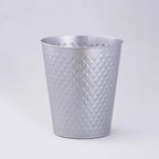 Silver Embossed Waste Bin