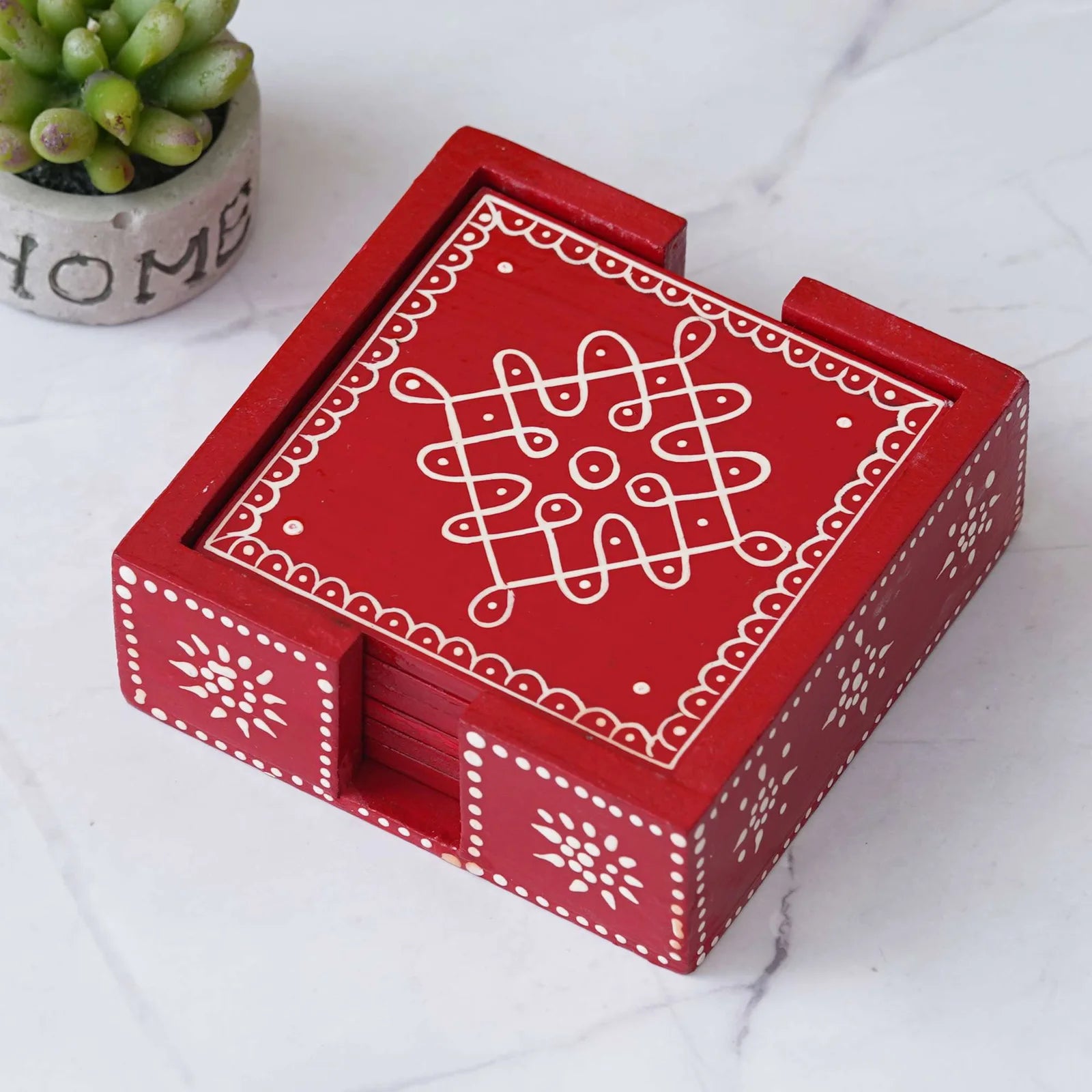 Handcrafted Wooden Tea Coasters: Elegant Protection for Your Table