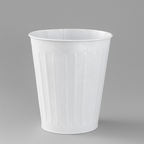 Premium White Metal Waste Bin