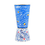Sleek Aluminum Glass – Traditional Decorative Accent Piece - BLUE