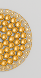 56 Bhog Round Thali (Chhappan Bhog Round Thali)