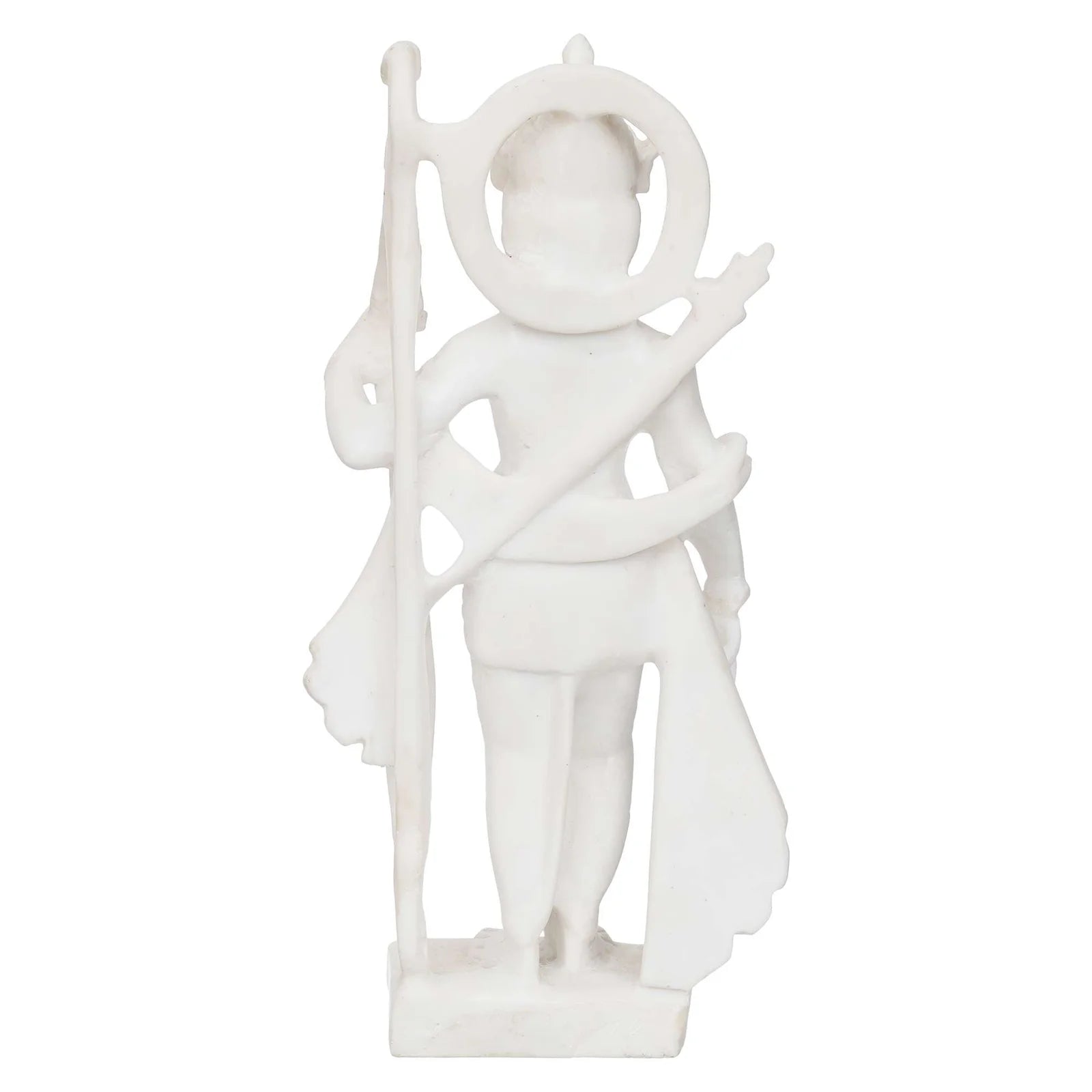 White Marble Standing Ram Ji murti for Pooja Room Standing Hindu Lord Ram ji Statue for Home Temple Idol Murti Best for Gift