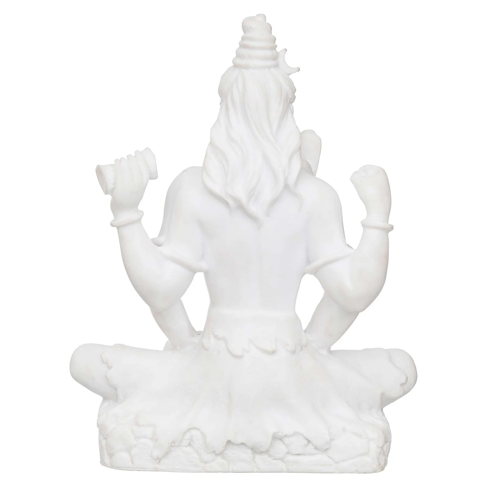 Handicraft Marble dust Lord Shiv ji Statue for Pooja, Car Dashboard I Shiva Idol I Bholenath I Mahakal I Adiyogi Statue I Office Table