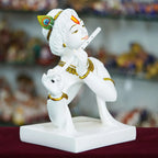 Marble Handmade Flute Krishna For Home Décor Handcrafted Showpiece For Table Décor Temple Décor