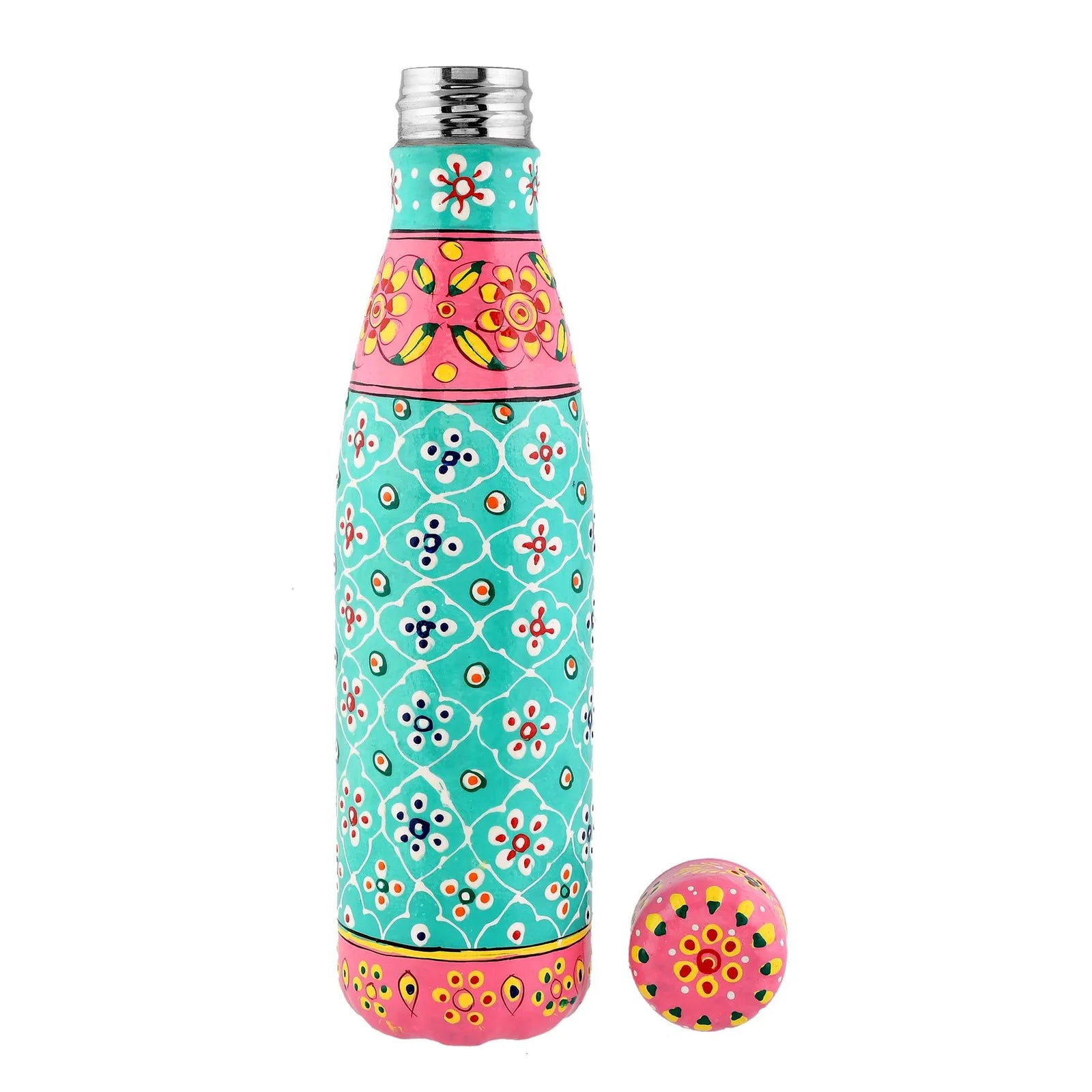 Premium Aluminium Water Bottle 27×7 – Leakproof Reusable Flask for Hydration On-The-Go (Sea Green)