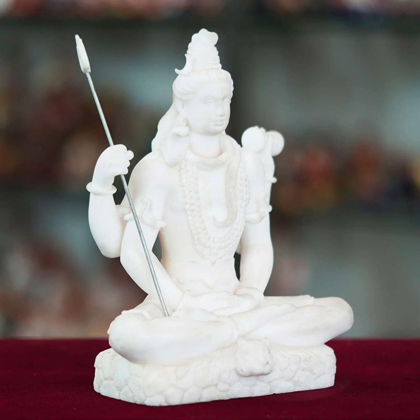 Marble Handmade Radha Krishna Ji Idol For Home Décor Handcrafted Showpiece For Table Décor(14 INCHES HEIGHT)