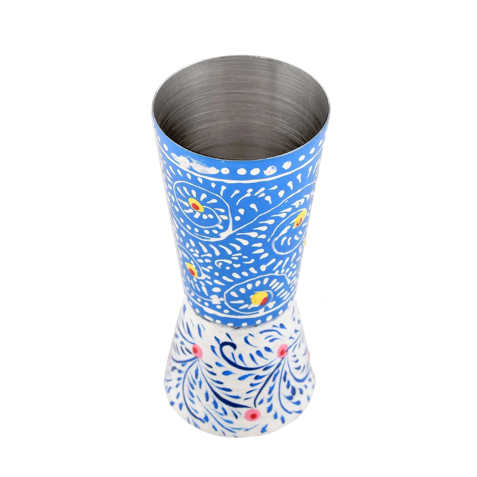 Sleek Aluminum Glass – Traditional Decorative Accent Piece - BLUE