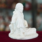 Marble Handmade Sai Baba Idol For Home Décor Handcrafted Showpiece For Table Décor(8 INCHES HEIGHT)