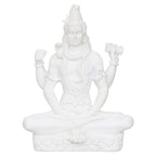 Handicraft Marble dust Lord Shiv ji Statue for Pooja, Car Dashboard I Shiva Idol I Bholenath I Mahakal I Adiyogi Statue I Office Table