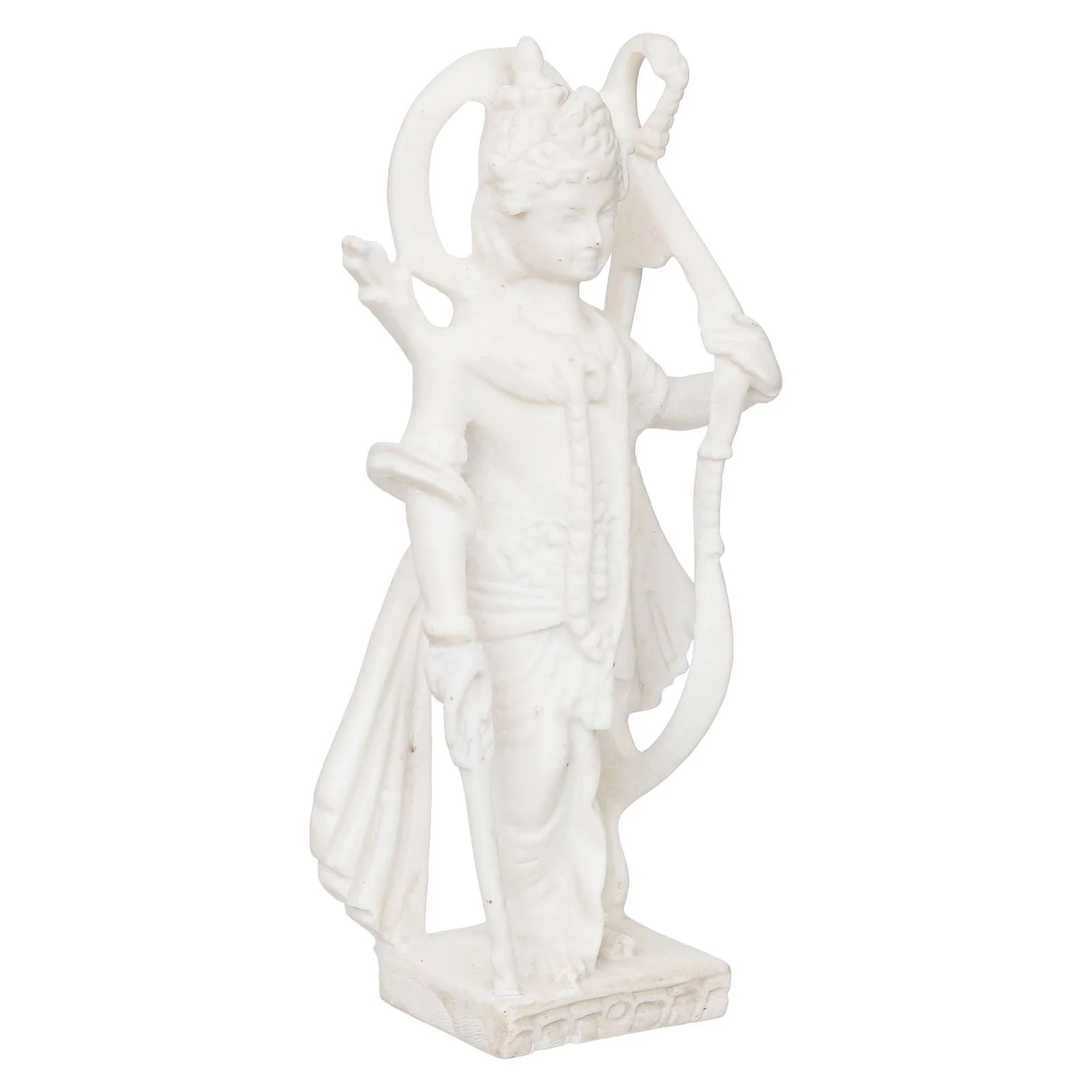 White Marble Standing Ram Ji murti for Pooja Room Standing Hindu Lord Ram ji Statue for Home Temple Idol Murti Best for Gift