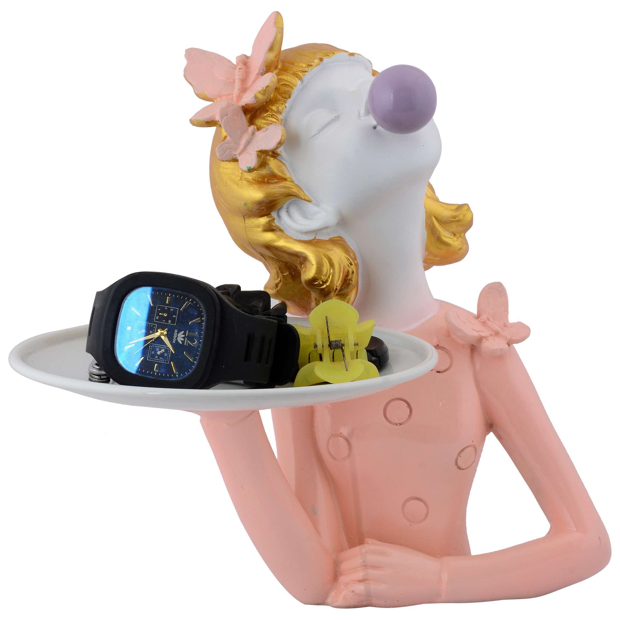 RESIN Bubble Girl Figurines Desktop Cake Fruit Organizer Home Décor