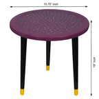 Wooden Round Side Table | Epoxy End Table | Coffee Table | Mid Century Modern Resine | Living Room Furnitur