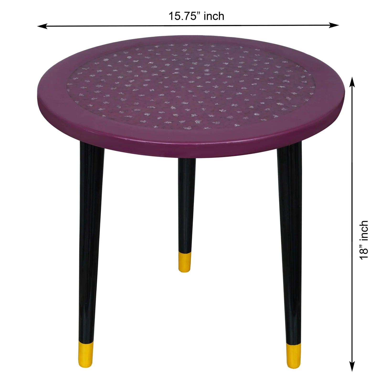 Wooden Round Side Table | Epoxy End Table | Coffee Table | Mid Century Modern Resine | Living Room Furnitur
