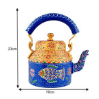 Hand-Painted Aluminium Tea Kettle – 750 ml for kitchen décor Home Décor , Tea Party , Serving