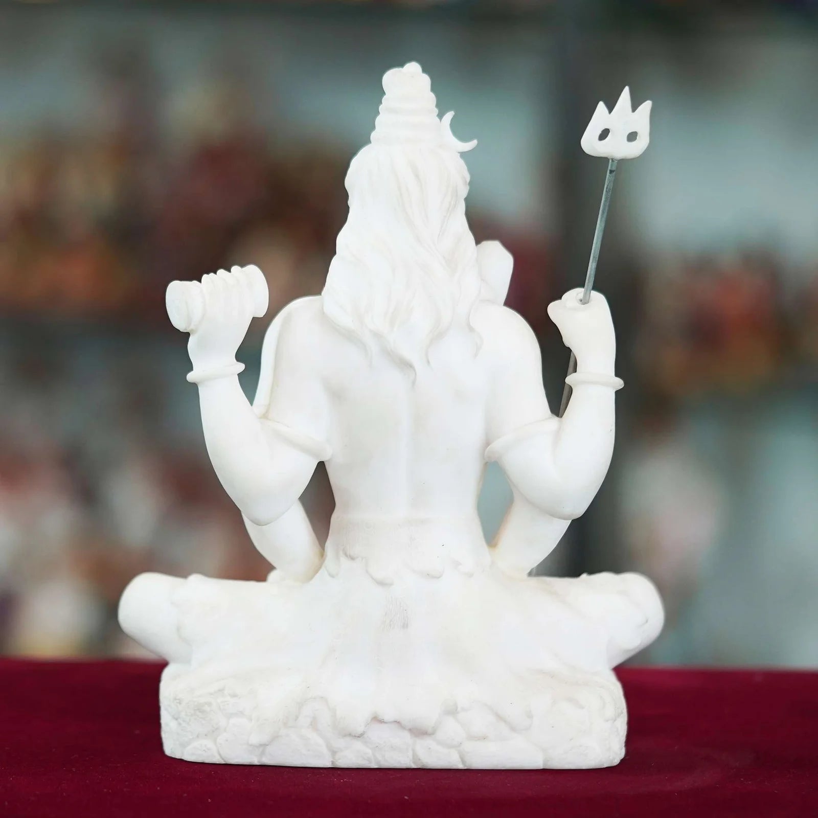 Marble Handmade Radha Krishna Ji Idol For Home Décor Handcrafted Showpiece For Table Décor(14 INCHES HEIGHT)