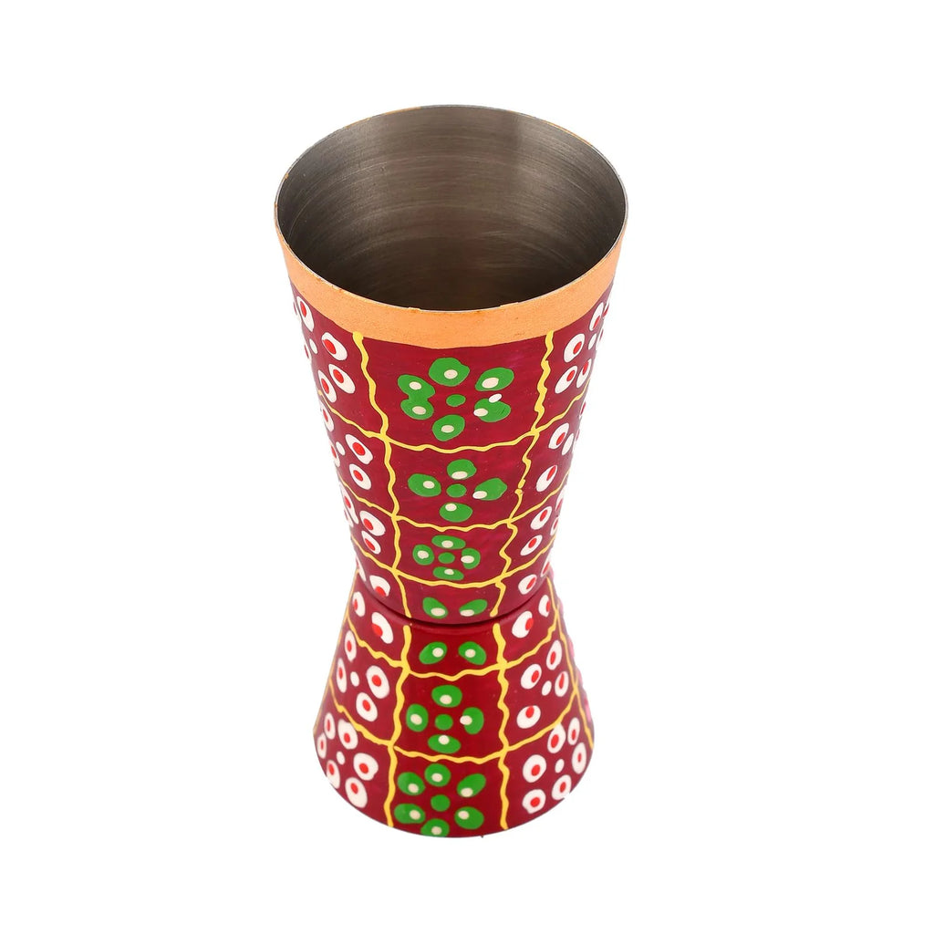 Sleek Aluminum Glass – Traditional Decorative Accent Piece (Brown)