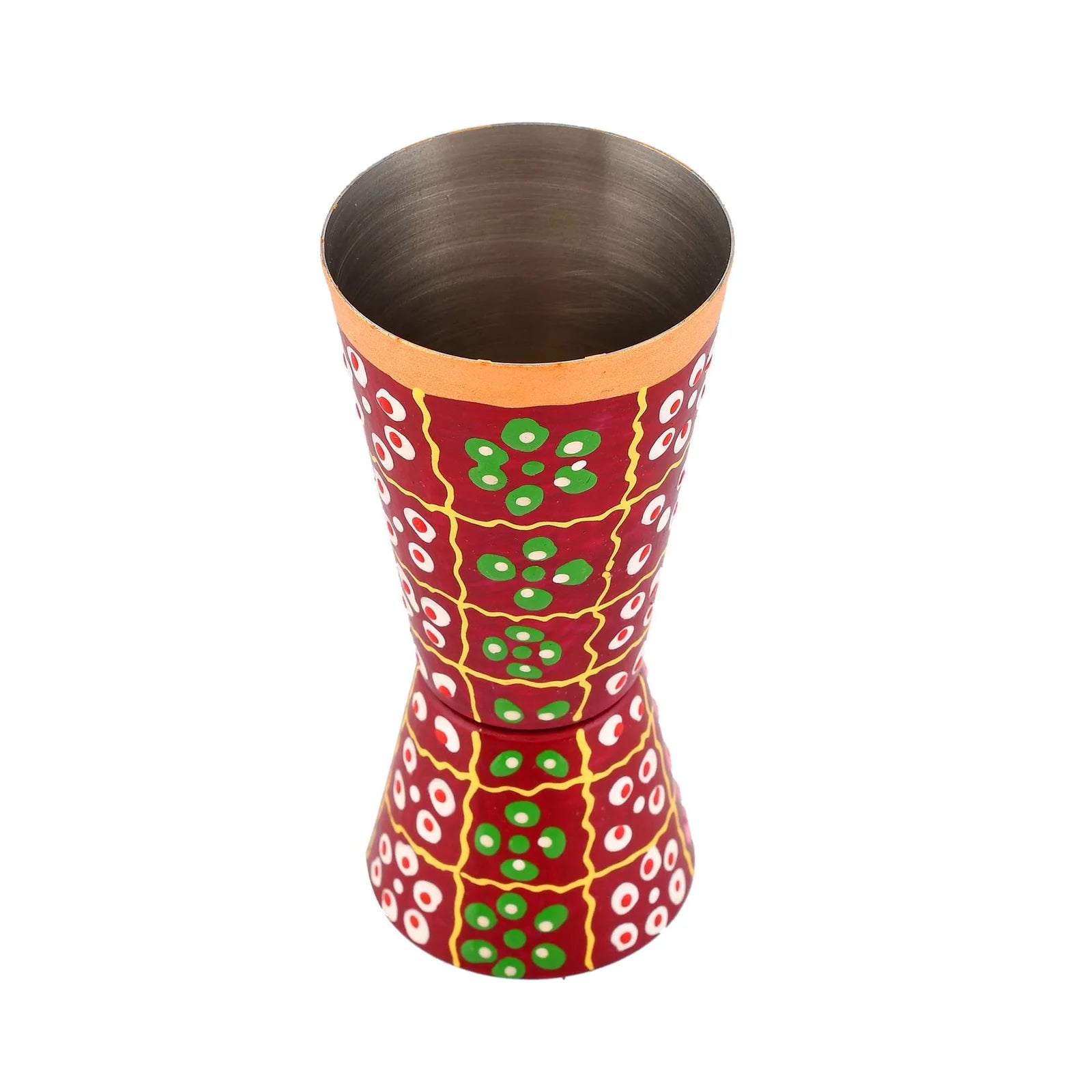 Sleek Aluminum Glass – Traditional Decorative Accent Piece (Brown)