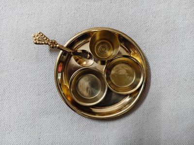 Brass Pooja Thali Set