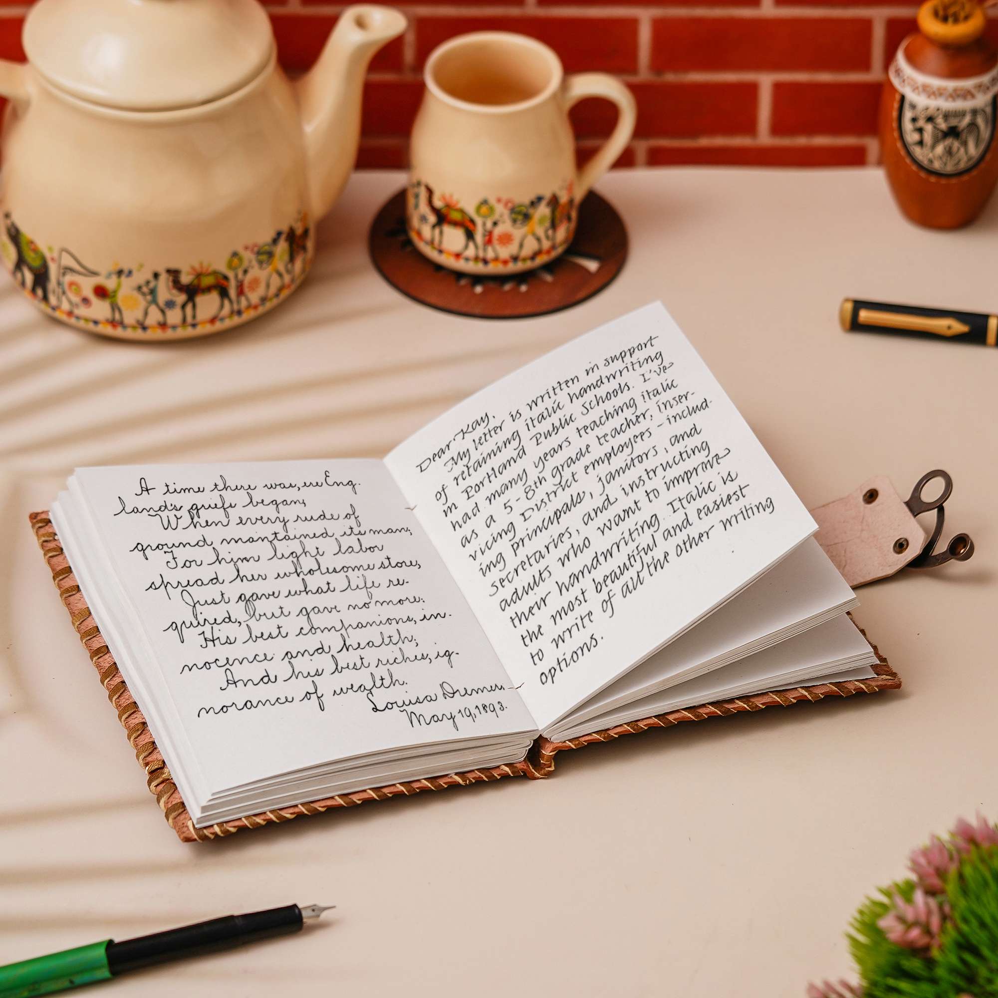 Wanderlust Leather Diary