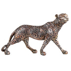 Panther Standing Position Animal Showpiece Antique Sculpture for Home Decor Showpiece Figurine