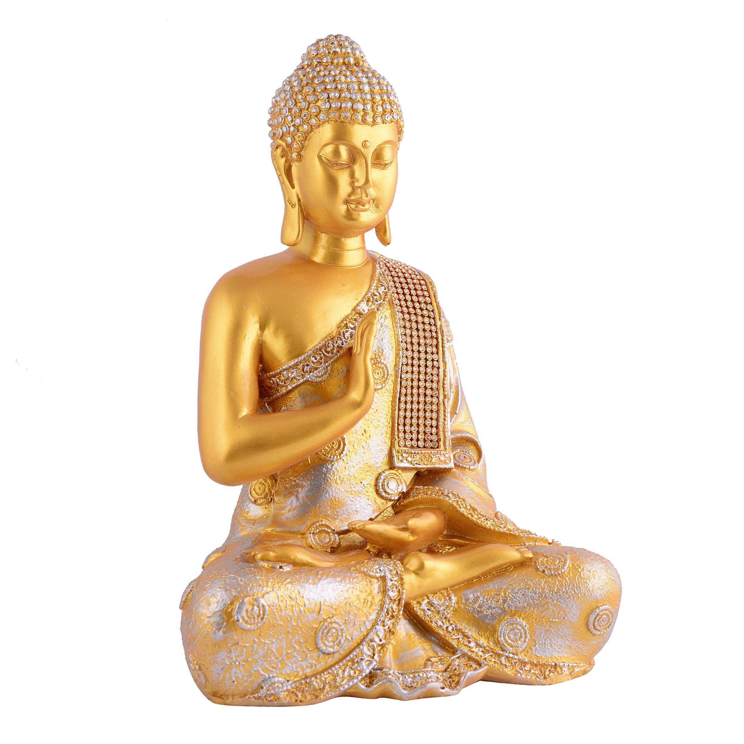 Buddha Idol Statue Showpiece Gift Gifting Item Polystone Home Decor Decoration