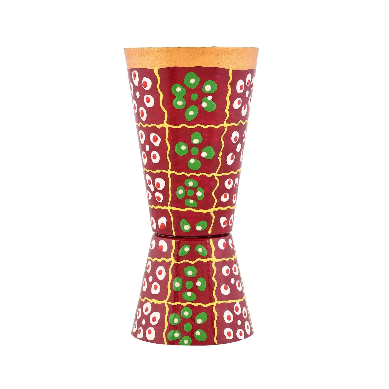 Sleek Aluminum Glass – Traditional Decorative Accent Piece (Brown)