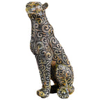 Panther Sitting Position Animal Showpiece Antique Sculpture for Home Decor Showpiece Figurine -2