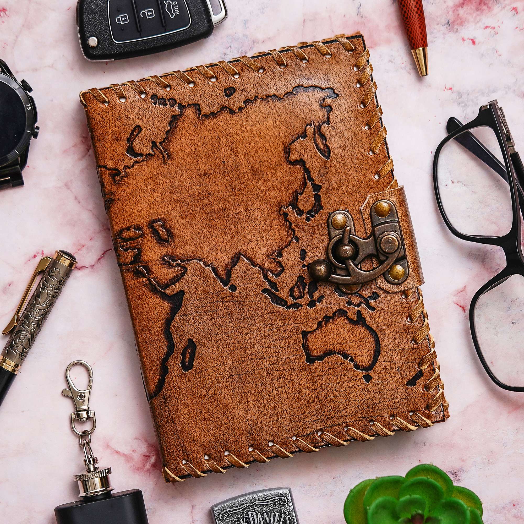 Wanderlust Leather Diary