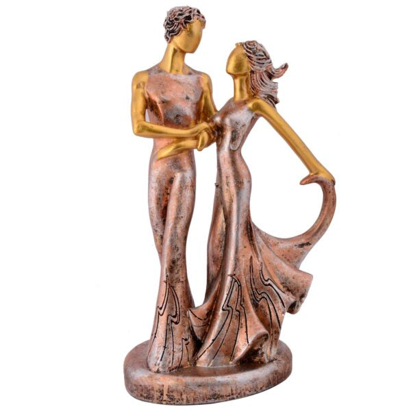 GREAT Valentine’s Day Gift For Girl & Boys symbolizes true love, Romantic Gift Showpieces golden brown