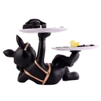 Cool Dog Showpiece with Plate for Home Dcor Item | Kitchen,Bedroom,Office,Dinning Table Decorative Item