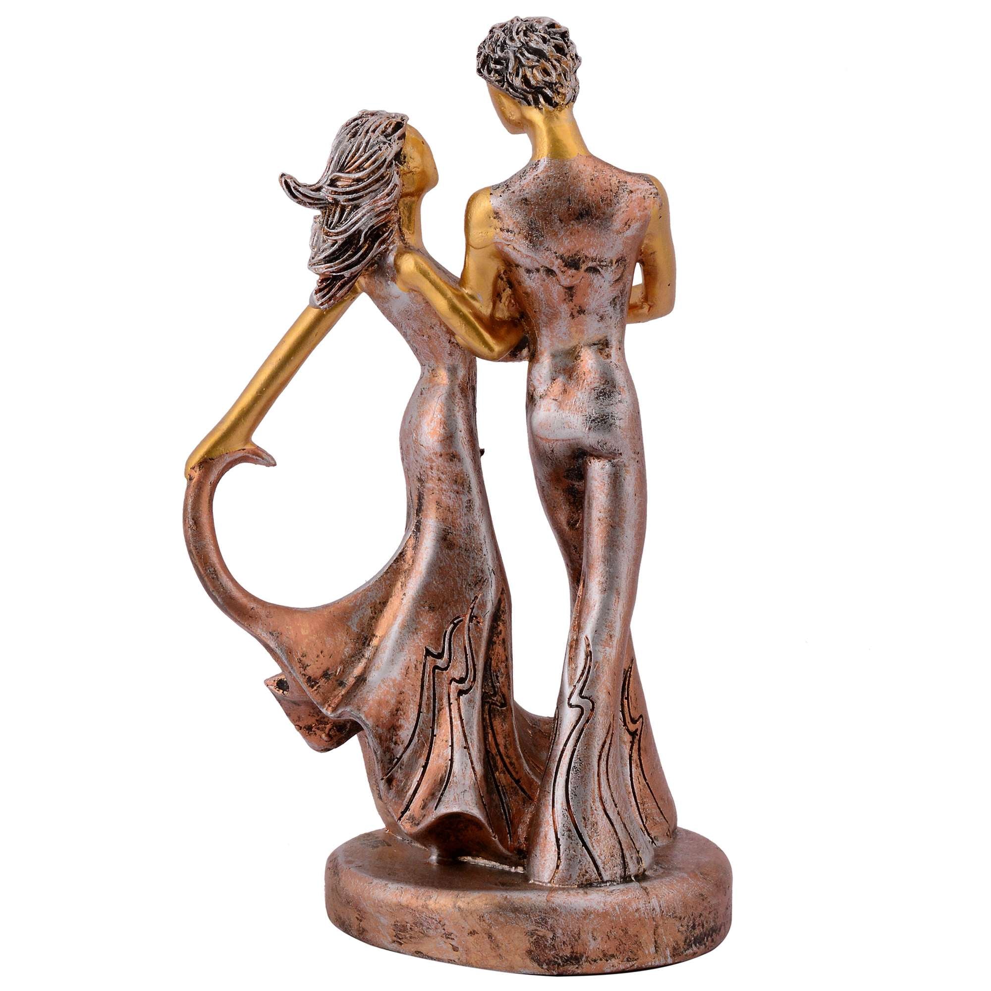 GREAT Valentine’s Day Gift For Girl & Boys symbolizes true love, Romantic Gift Showpieces golden brown