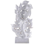 RomentIc Love Couple Face Statue silver Showpiece for Home Decor in Showpieces &Figurine table Decorations Items