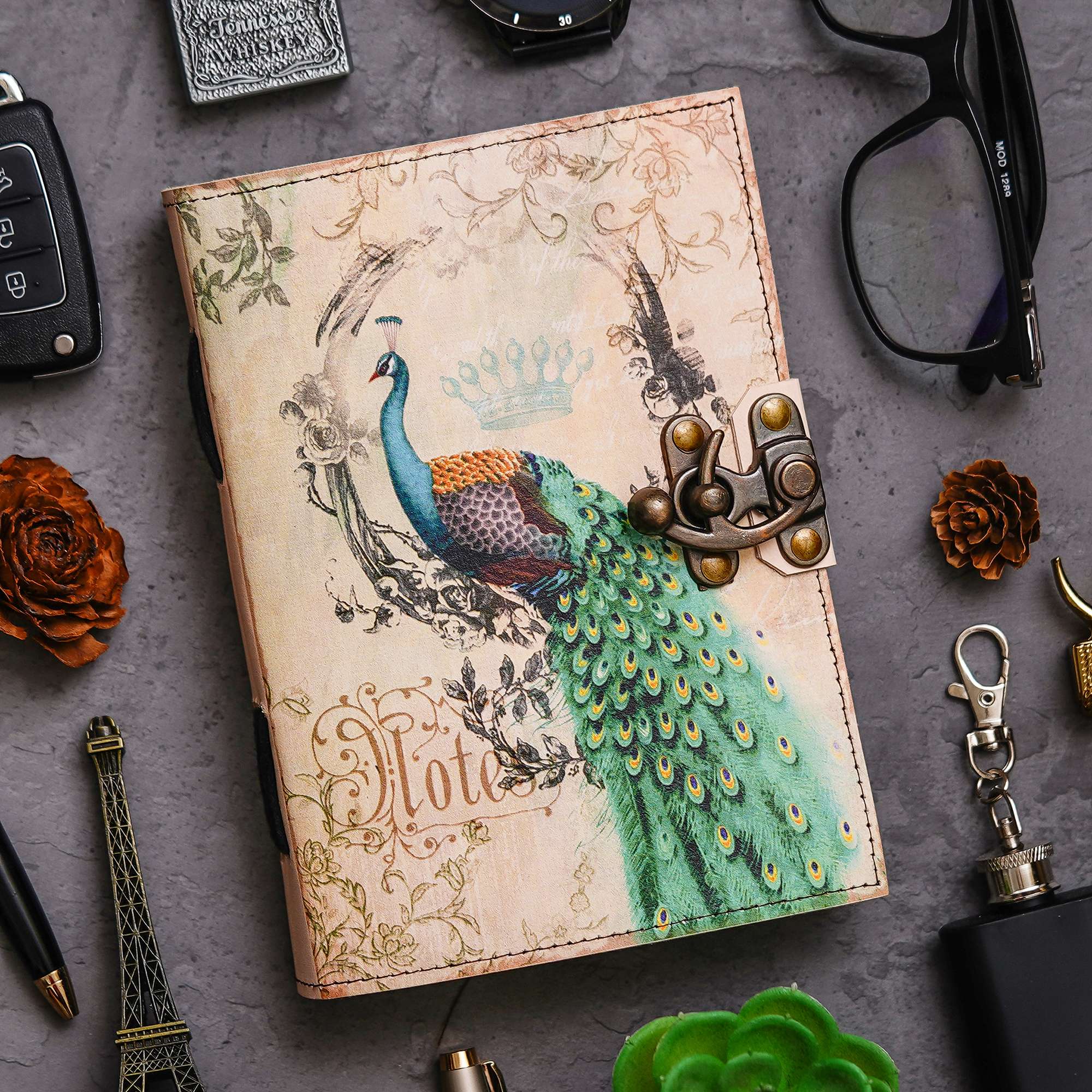 Vintage Peacock Diary