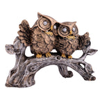 Owl Family Sitting on Tree Decorative Bird Showpieces Statue for Home Decor Living Room Bedroom Wall Shelf Table Top Garden Decoration Items -2