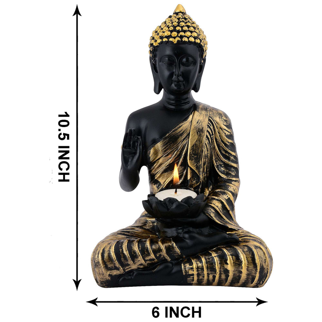 Buddha Idol Statue Showpiece Gift Gifting Item Polystone Home Decor Decoration