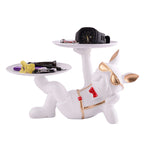 Cool Dog Showpiece with Plate for Home Dcor Item | Kitchen,Bedroom,Office,Dinning Table Decorative Item