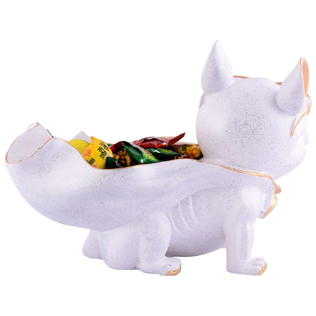 Cool Dog Showpiece with Plate for Home Dcor Item | Kitchen,Bedroom,Office,Dinning Table Decorative Item