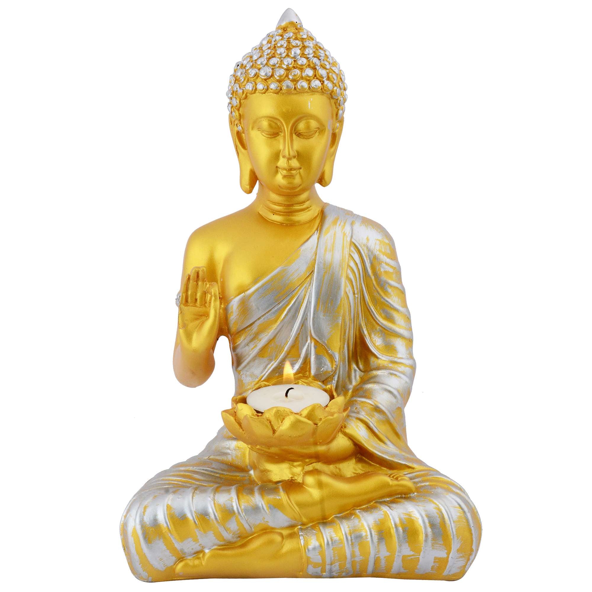 Buddha Idol Statue Showpiece Gift Gifting Item Polystone Home Decor Decoration (Copy)
